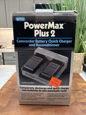 Sima 018359449142 Vintage Powermax Plus Camcorder Battery Quick Charger And Reconditioner Video