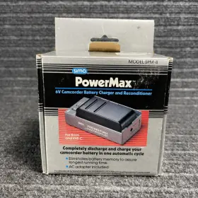 Spm-8 Sima Powermax 6v Camcorder Battery Charger And Reconditioner For Vhs-c 8mm