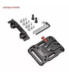 3016 Smallrig -3016 Aluminum Alloy V Mount Battery Plate With Dual 15mm Rod Clamp #2