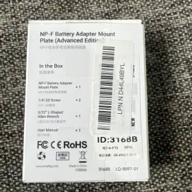 3168b Smallrig Advanced Edition Np-f Battery Adapter Plate #3168b #2