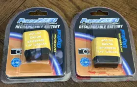 Bnvf8152-02 Snapit 2x Batteries Acd-761 Canon Bp-808/809 7.4v 1200 Mah Rechargeable