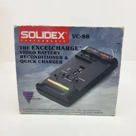 Vc-88 Solidex Video Battery Reconditioner And Quick Charger Vhs-c Compatible