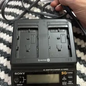 Ac-sq950 Sony Oem Dual Battery Charger Model Camera Ac Adaptor S #3