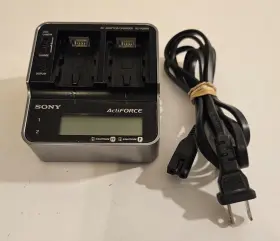 Ac-vqh10 Sony Acv-qh10 Activeforce Ac Adapter Dual Charger W/ Cord And Manual 2 Batteries #3