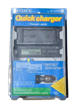 Dc-vq800 Sony Li-ion Vehicle Battery Quick Charger Cradle Handycam 12/24v