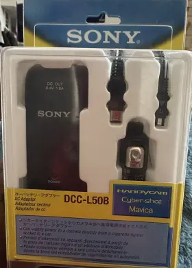 Dcc-l50b Sony Dccl50b Car Dc Adapter Charger For Handycam Cybershot Mavica