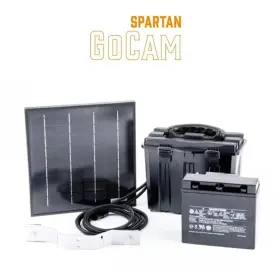 Spartan Camera Sc-sp-gc-15 15w Solar Panel Kit With External Battery