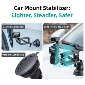 1146455 Startrc Photo Action Camera Suction Cup Car Mount Shock For Gopro 13 Dji Pocket 3 5 Pro #3