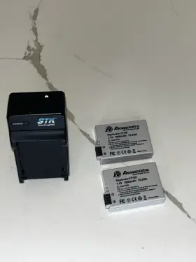 Stk Lch-lp-e8 Power Charger -dc 8.4v And 2 Extra Lp-e8 Lithium Batteries