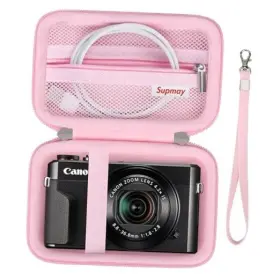 M07ff Supmay Camera Case For Canon Powershot G7 X Mark Iii/ Ii Digital Pink