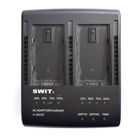 S-3602d Swit Electronics Dual Charger/adapter For Panasonic Batteries