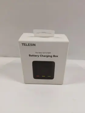 Hero9 Telesin 680306994700 3-channel Battery Charger And Storage Box For Gopro Black