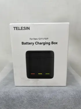 Gp-bcg-901 Telesin 787851717904 Battery Charging Box For Gopro Hero 12/11/10/9 With Usb-c Cable