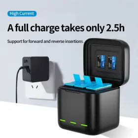 Telesin 972860173115 Battery Charger Kit For Gopro Hero 12 11 10 9 Black 2-pack #3