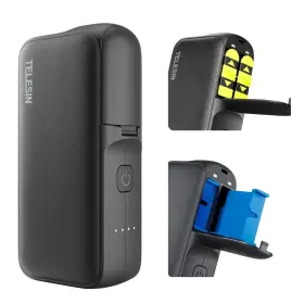 Gp-pb-001 Telesin Wireless Charging Case For Gopro 11 Dual Slot Storage Battery Charge