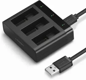 X001mkgypx Ugreen Camera Charger For Gopro - Triple Battery With Mini Usb