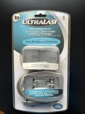 Ulcvl2 Ultralast 076097800007 Universal Camcorder Battery Wall And Vehicle Charger