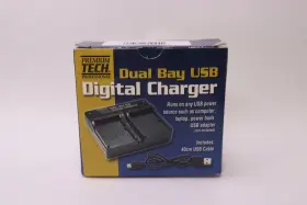 Ch-ptd24-bp808 Ultrapro Dual Bay Charger Black 40cm Cable For Canon Bp-808 Ch-ptd24-bp80