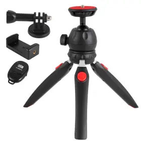 Sj-107 Undade Mini Tripod For Camera And Phone -with Remote 360 Degree Ball H... Fast Ship