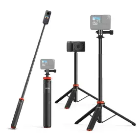 Tp-03 Uurig Extendable Selfie Stick Tripod For Gopro Max Hero 10 9 8 7 6 5 4 Dji O