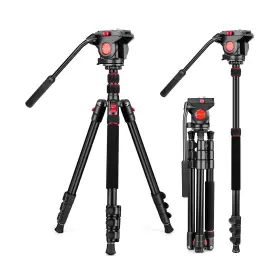 Vth7 Victiv Camera Tripod 72 Inch Video With Fluid Head Aluminum He... Fast Ship