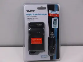 Qc-212 Vivitar New Sealed Rapid Travel Charger 100-240v Worldwide Euro Adapter