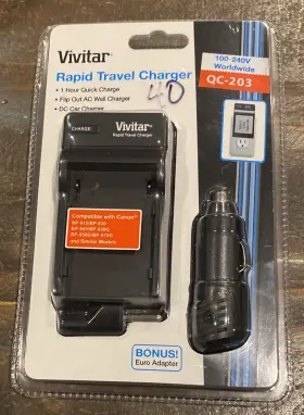 Qc-203 Vivitar Qc203 Rapid Travel Charger