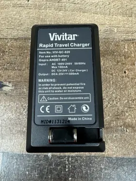 Viv-qc-214 Vivitar Rapid Travel Battery Charger Viv-qc- 320 With Viv-gb Hero 4 #2