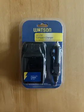 Watson C-1534 Ac/dc Compact Charger Black For Canon Bp-110 Camera Camcorder