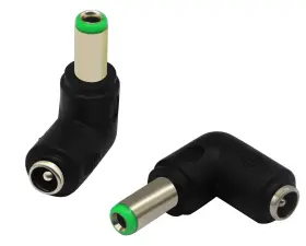 Cgtime-00038 Zdycgtime Dc 6.3x3.0mm Male 90 Degree Angle To Dc5.5x2.1mm Female Dc6.3x3.0mm