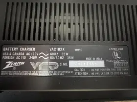 Vac102x Zenith Camcorder Battery Charger Ac Power Supply #2