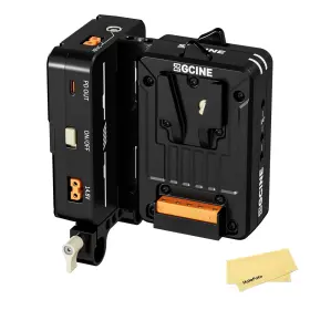 Vm-hs2 Zgcine Hot Swap/shark Fin Dual Micro V Mount Battery Plate