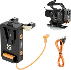 Vm-vp5 Zggine V Mount Battery Plate For Sony Fx6 Camera With Dc Usb-c D-tap Output