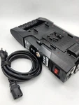 Red Digital Cinema Brick Dual Charger Mount Chager (CVTR2) And Power Cable. Fixed Price $75.00.