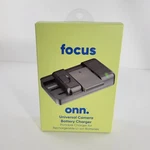 Onn Focus Universal Camera Battery Charger 100012672 - Wall & Car Adapter. Fixed Price $14.95.