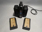 Green Extreme Gx-dc-vm V-mount Battery Charger + 4X GX-VB150 10,400MAH Batteries. Fixed Price $300.00.