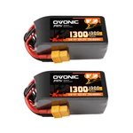2X Ovonic 22.2V130C 6S 1300MAH Lipo Battery XT60 For Rc Drone Fpv 5 Quad Nazgul. Fixed Price $37.99.