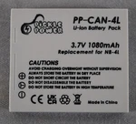 2PK Pickle Power PP-CAN-4L Li-ion Battery Pack 3.7V 1080MAH Replacemt For NB-4L. Fixed Price $14.88.