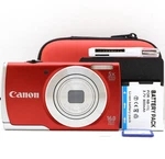 Canon Powershot A2500 16.0MP Compact Digital Camera Red Tested Full Kit. Fixed Price $142.71.