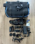 Minolta 8MM Master Model 81 Camcorder Charger Batteries Case Acc - Untested. Fixed Price $49.00.
