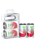 Ebl Rechargeable D 7500MWH 1.5V Lithium 1600+ BATTERIES*4PCS. Fixed Price $36.29.