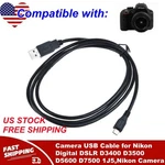 Camera Usb Cable For Digital Dslr D3400 D3500 D5600 D7500 1J5,NIKON. Fixed Price $7.99.