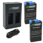 Wasabi Power Battery (2-PACK) And Dual Charger For Gopro Max, ACDBD-001,. Fixed Price $24.99.