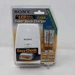 Sony Super Quick Easy Check Battery Charger Kit Lcd Indicator BCG-34HRMD4. Fixed Price $28.80.
