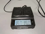 Watson Duo Lcd Charger With Two LP-E6 Battery Plates (L1). Fixed Price $59.99.