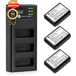 Firstpower LP-E10 Battery 3-PACK 1600MAH With Triple Slot Charger For Black. Fixed Price $48.98.