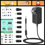 5V Power Supply Adapter 3A 2A 1A Charger 100-240V To Dc, 8 Tips Included. Fixed Price $24.99.