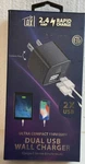 Lax 2.4 Amp Rapid Ultra Compact Dual Usb Wall Charger 110V/220V. Fixed Price $12.85.