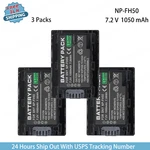 3PCS Battery NP-FH50 For Sony Camcorders HDR-HC9 HDR-TG7VE HDR-TG5VE HDR-TG1. Fixed Price $34.99.