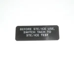 7690-01-475-1197 12469032 Plate "before Ste/ice" Hmmwv M998. Fixed Price $14.95.